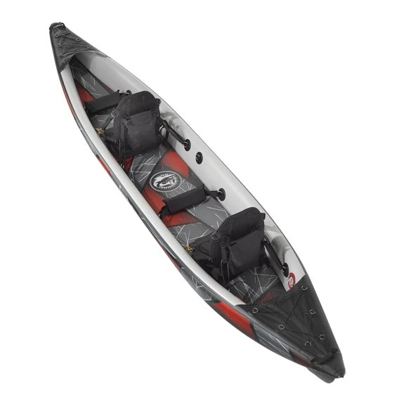 ExtaSea DS Double 473 Hochdruck Kajak Full Drop-Stitch 2er Luftkajak Set Red-grey 5 ExtaSea DS Double 473 Hochdruck Kajak Full Drop-Stitch 2er Luftkajak Set Red-grey – Bild 3