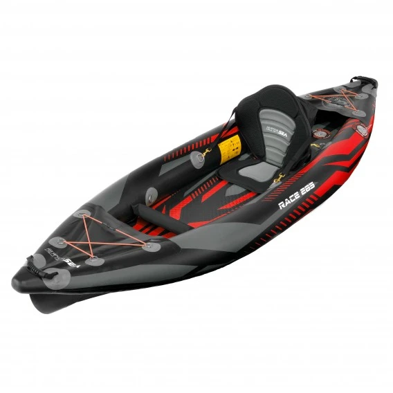ExtaSea Race 285 1er Kajak Aufblasbar Drop-Stitch Schlauchboot Kajak Rot 3 ExtaSea Race 285 1er Kajak Aufblasbar Drop-Stitch Schlauchboot Kajak Rot