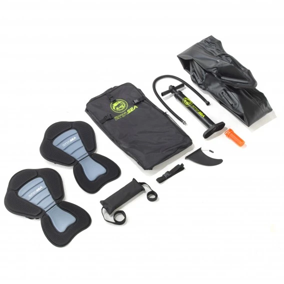 ExtaSea Race 385 2er Kajak Aufblasbar Drop-Stitch Schlauchboot Kajak Lime 4 ExtaSea Race 385 2er Kajak Aufblasbar Drop-Stitch Schlauchboot Kajak Lime – Bild 2